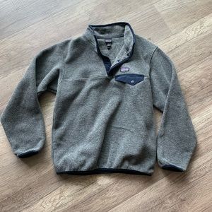 PATAGONIA SYNCHILLA Unisex T snap pullover fleece Kids sweater size L (12) kids